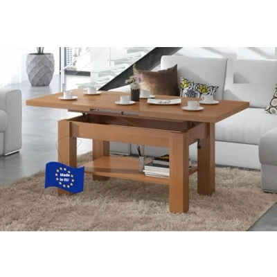 Abbildung von designimpex Couchtisch Design Tisch Astoria höhenverstellbar ausziehbar Esstisch