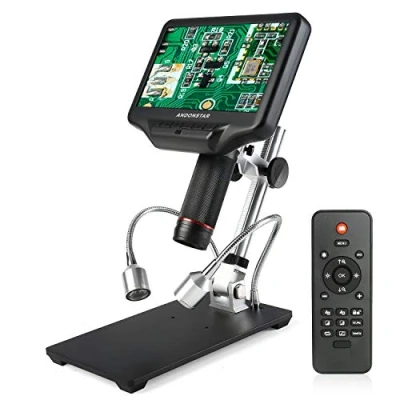 Abbildung von Andonstar AD407 3D HDMI Löten Digital Mikroskop mit 4MP UHD und 7 Zoll Einstellbarer LCD Bildschirm USB Video Mikroskope für Telefon Reparatur SMT SMD DIY