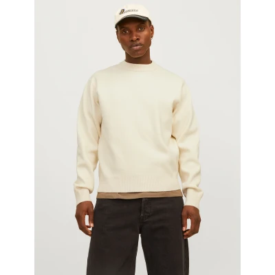 Abbildung von Jack &amp; Jones MIT Rundhals Einfarbig Strickpullover, Herren, Größe: Medium, Sea salt