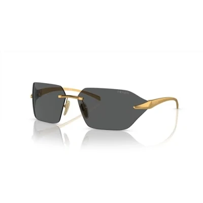Abbildung von Prada Damen PR A56S 15N5S0 Gläser SONNENBRILLEN Metall Gold Grau Geometrisch Normal