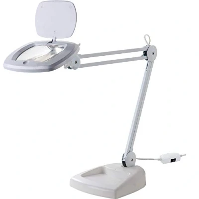 Abbildung von edi tronic LED Lupenleuchte 3 Dioptrien Kaltlicht Arbeitsleuchte 80 LED&#039;s Lupenlampe Lupe