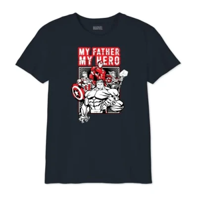 Abbildung von Marvel Jungen Bomarcots206 T Shirt, Marineblau, 10 Jahre