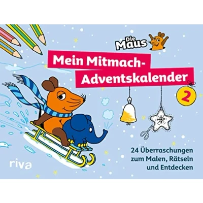 Abbildung von Die Maus Mein Mitmach Adventskalender 2: 24 Überraschungen zum Malen, Rätseln und Entdecken. Das perfekte Geschenk Für alle Fans Kinder ab 5 Jahren