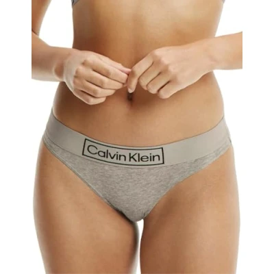 Abbildung von Calvin Klein Damen Slip Bikini Form mit Stretch, Grau (Grey Heather), M
