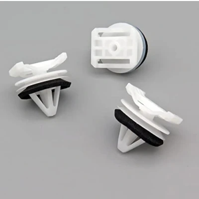 Abbildung von VVO Fasteners Weiß Kunststoff Clips. Vorderradlaufverbreiterung und Zierleistenverkleidung. Kompatibel mit einigen Mazda CX 5, (Packung 10 Clips)