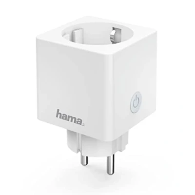 Abbildung von Hama WLAN Steckdose Mini Verbrauchsmesser o.Hub App Sprachsteuerung 3.680W, max. 3680 W, Mit erhöhtem Berührungsschutz,