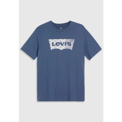 Abbildung von Levi&#039;s Graphic CREW NECK TEE Tshirt print, Herren, Größe: Small, Batwing fill vintage indigo