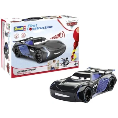 Abbildung von Revell Jackson Storm Disney Cars I Auto mit Licht &amp; Sound First Construction Bausatz für Kinder ab 4 Jahren Schwarz Ideal kleine Fans
