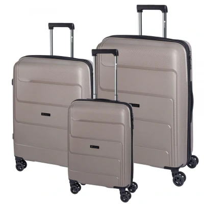 Abbildung von CHECK.IN St. Louis Trolley Set 3 tlg. Taupe Koffer mit 4 Rollen Kofferset