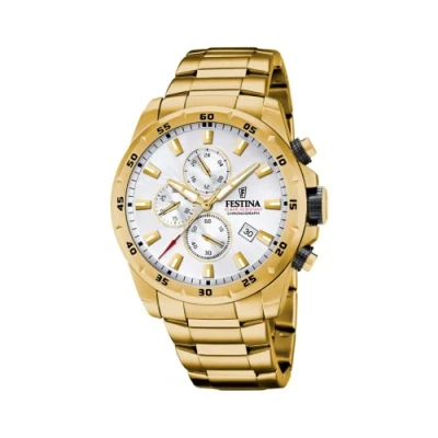 Abbildung von Festina Herren Analog Quarz Uhr mit Edelstahl Armband F20541/1