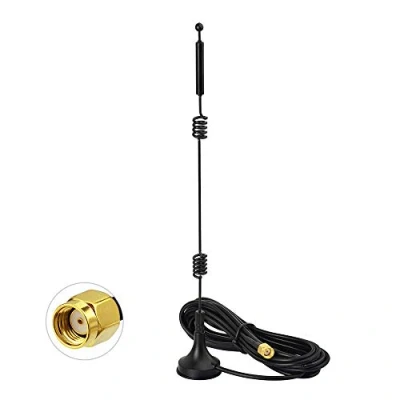 Abbildung von Bingfu WiFi Antenne 2,4 GHz 5 5,8 9dBi Magnetfuß mit RP SMA Stecker für Router Booster Range Extender Gateway Drahtlose Mini PCI Express PCIE Netzwerkkarte USB Adapter Überwachungskamera
