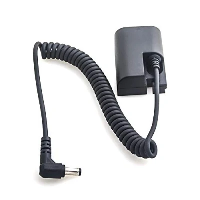 Abbildung von Fotga Voll decodierte LP E6 Dummy Batterie Ersatzbatterie für DR DC Koppler mit Spiralkabel Netzteil Canon EOS 5DS R, 5D Mark IV IIII II, 6D, 7D 80D, 70D, 60D 60Da