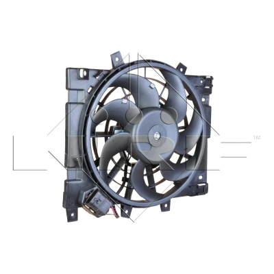 Abbildung von NRF 47310 Lüfter 310 12 200 mit Kühlerlüfterrahmen (Zarge) OPEL: Zafira B, Astra H Caravan, Schrägheck