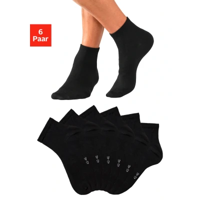 Abbildung von Bench 6 PACK Socken, Herren, Größe: 39 42, Schwarz
