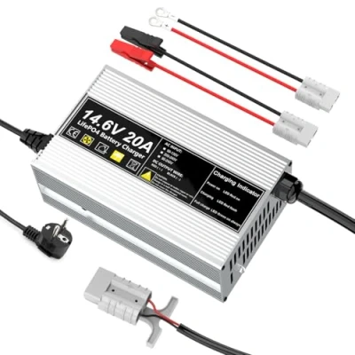 Abbildung von 14,6V 20A LiFePO4 Ladegerät für 12V (12,8V) Lithium Eisenphosphat Batterieladegerät Schnellladung schützt den Akku