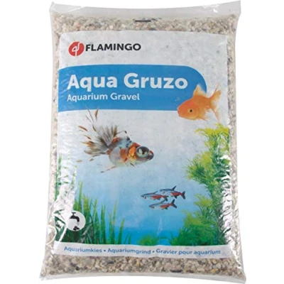 Abbildung von Flamingo Aquarien Substrat Kies light natur Durchmesser: 3 6 mm / Inhalt: 10 kg