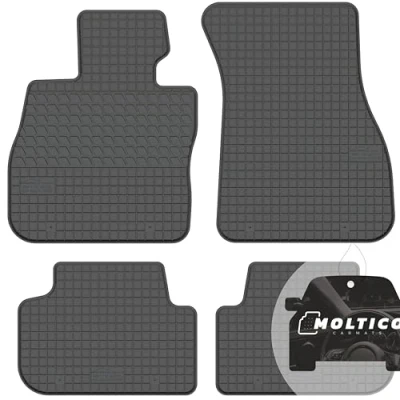 Abbildung von moto MOLTICO Gummi Automatten Gummimatten Passgenau 4 teilig Set Allwetter Fussmatten Auto passend für BMW 1 F40 (2019 2024)