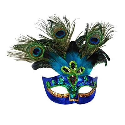 Abbildung von W WIDMANN MILANO Party Fashion 07787 Pfauenmaske, Accessoire, Maske, Augenmaske, Maskenball, Karneval, Mottoparty