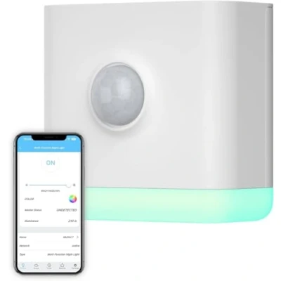 Abbildung von THIRDREALITY Multi Function Night Light（Typ C）, Zigbee Repeater, 3 in 1 Combines a Motion Sensor, Illumination Sensor and RGB Color Light, 100% Adjustable Brightness, hub Required
