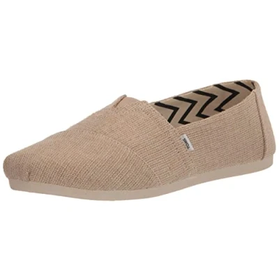 Abbildung von TOMS Damen Alpargata Heritage Canvas Flacher Slipper, Natürlich Ungefärbt, 42 EU