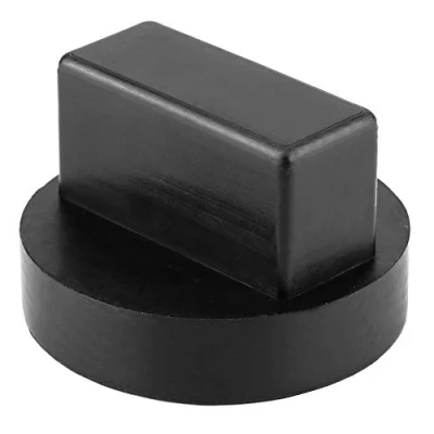 Abbildung von Qiilu Rubber Jack Standpads, Auto Enhanced Frame Rail Boden Support Pad Adapter für Mercedes Benz