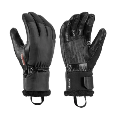 Abbildung von LEKI Damen Lantana 3D GTX Warm Gore Tex wasserdichte Handschuhe für Skifahren, Snowboarden &amp; kaltes Wetter Graphit Schwarz Small
