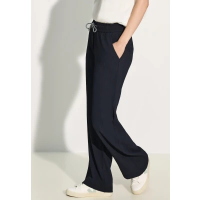 Abbildung von Cecil Strukturim Loose FIT Jogginghose, Damen, Größe: XS, Universal blue