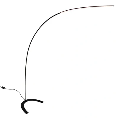 Abbildung von Lindby LED Stehleuchte Danua, schwarz, Metall, Höhe 200 cm