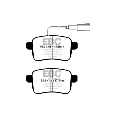 Abbildung von Bremsbelagsatz, Scheibenbremse EBC Brakes DP42079R