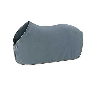Abbildung von Eskadron Abschwitzdecke Fleece Contrast BlackBerry, racinggreen &amp; ashblue, Größe:L, Basic:Ashblue