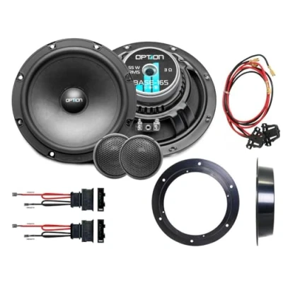 Abbildung von Option Lautsprecher 16,5cm kompatibel mit VW EOS (Typ 1F) Plug &amp; Play 2 Wege Komponenten