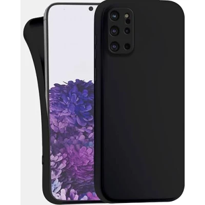 Abbildung von MyGadget Hülle kompatibel mit Samsung Galaxy S20 Plus robuste Handyhülle TPU Case Slim Silikonhülle Back Cover Kratzfest Schutzhülle Matt Schwarz