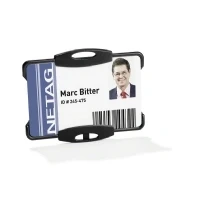 Abbildung von Durable Ausweishalter für 1 Betriebs /Sicherheitsausweis im Format, 54 x 85 mm, Packung à 10 Stück, transparent, 891819