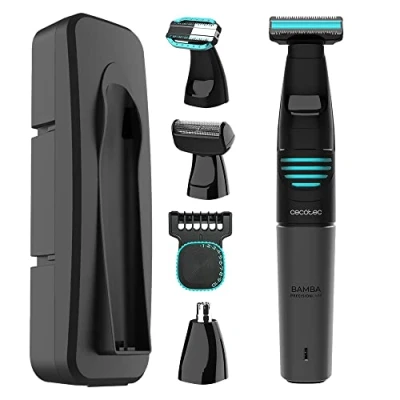 Abbildung von Cecotec PrecisionCare Extreme 5 in 1 Multifunktions Rasierer, 1, Lithium, Körper und Gesicht, wasserdicht, einfache Reinigung IPX5, Autonomie 60 min, inklusive laminiertem Rasierkopf