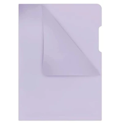 Abbildung von DONAU 1784095PL 23 Aktenhüllen vom Typ L Din A4 / 100 Stück/Farbe: Purple/PP Hartfolie 180 μm/Seitlich Offen Transparent Glasklar Kristallin Stabil Sichthüllen Klarsichthüllen