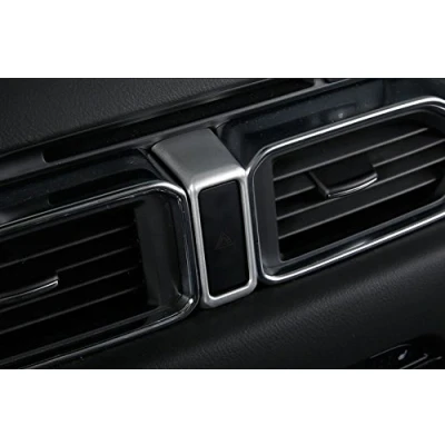 Abbildung von für CX 5 CX5 KF 2017 2021 Silber Matt Interieur Warning Light Dekor ABS Kunststoff 1 Stück