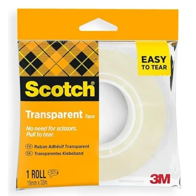 Abbildung von Scotch Brand 66260 Klebeband, Verpackung bonbon, 19 mm x 33 m, transparent Acryl