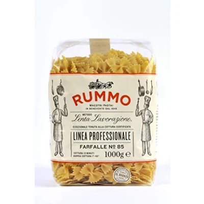 Abbildung von 12x Rummo Farfalle N. 85 Hartweizengrieß Pasta Italienische Nudeln 1kg Packung + Italian Gourmet Polpa di Pomodoro 400g Dose