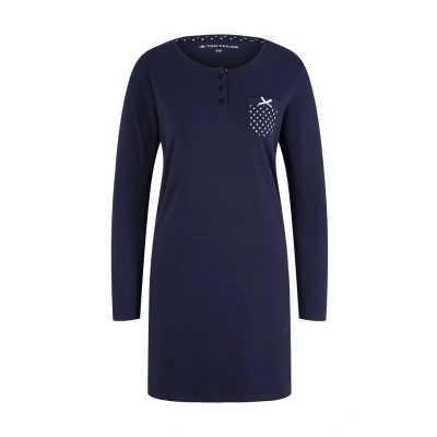 Abbildung von TOM Tailor Nachthemd, Damen, Größe: Medium, Blue/dark solid