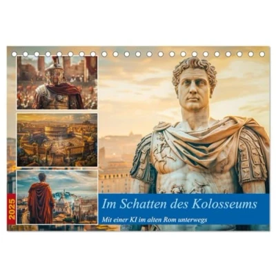 Abbildung von Im Schatten des Kolosseums (Tischkalender 2025 DIN A5 quer), CALVENDO Monatskalender
