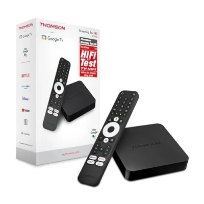 Abbildung von Thomson Streaming Box 240, 4K UHD, Google TV, Voice Control, WiFi Googlecast Built in