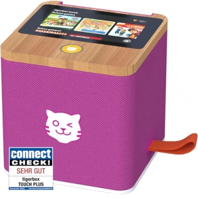 Abbildung von tigermedia tigerbox Touch Plus lila mit extra Langer Akkulaufzeit und Bluetooth Kopfhöreranschluss, Musikbox, Stereo, Sandmännchen, Eiskönigin, Prinzessin Lillifee, ‎1251