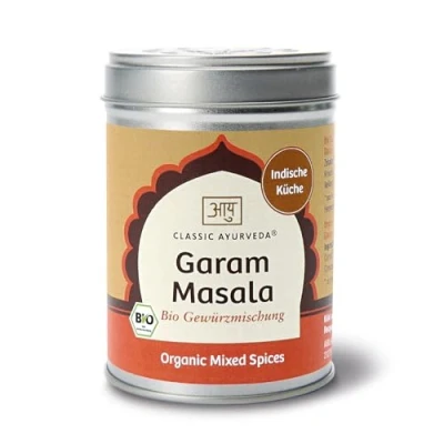Abbildung von Classic Ayurveda Bio Garam Masala Gewürzmischung für die indische Küche 80 g