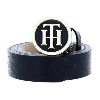 Abbildung von Tommy Hilfiger Round Buckle BELT Gürtel, Damen, Größe: 85, Black
