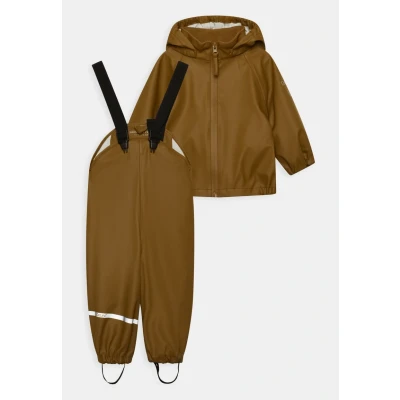 Abbildung von Celavi Basic Rainwear Unisex SET Regenhose Nutria für Kinder, Größe: 98,