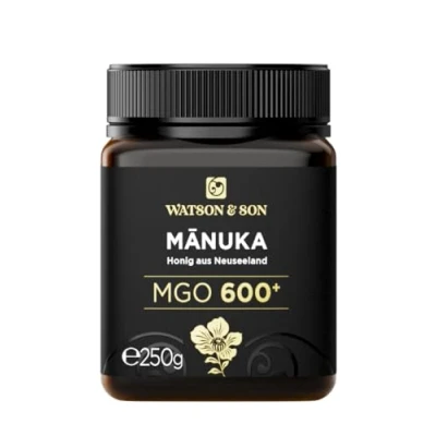 Abbildung von Watson &amp; Son Manuka Honig MGO 600+ 250g Premium Qualität aus Neuseeland