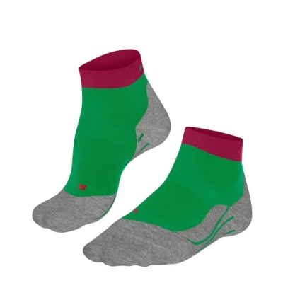 Abbildung von FALKE Damen Laufsocken RU4 Endurance Short W SSO Baumwolle Funktionsmaterial antiblasen 1 Paar, Grün (Grassgreen 7014), 37 38