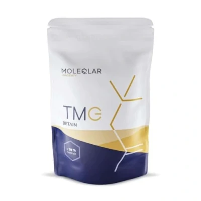 Abbildung von MoleQlar Betain (TMG) Pulver 120g Nahrungsergänzungsmittel mit Kristallinem aus Zuckerrüben über 99% Reinheit Vegan &amp; Glutenfrei