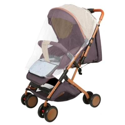 Abbildung von Buggy für Babys, ultraleicht, kompakt, faltbar und neigbar, von Geburt bis 25 kg, mit Trolley System, Regenschutz inklusive, ausziehbares Verdeck B Khaki
