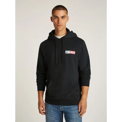 Abbildung von Tommy Jeans Entry Graphic Hoodie Sweatshirt, Herren, Größe: 50, Black